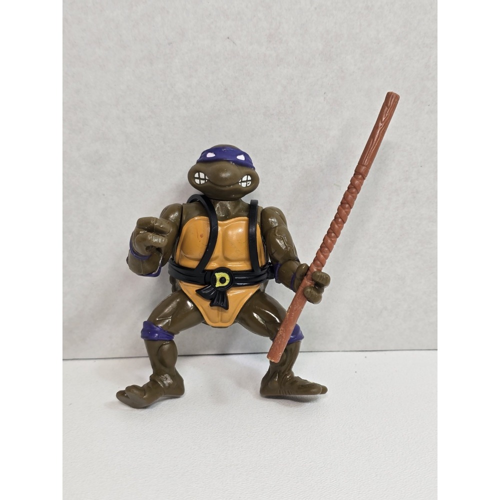 1988 TMNT Teenage Mutant Ninja Turtles Donatello Don Hard Head Some Accessories